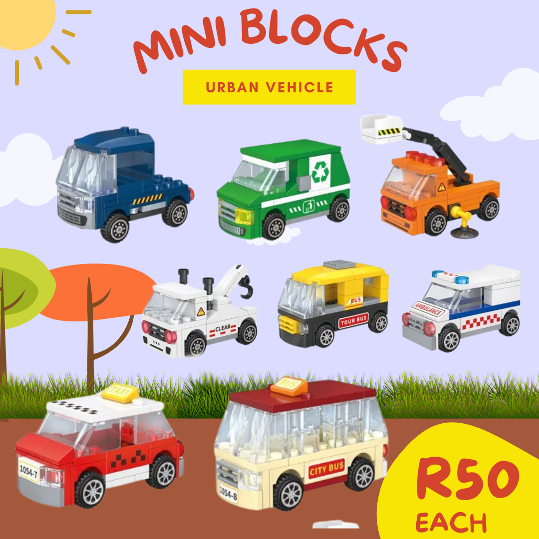 Mini Blocks Urban Vehicles