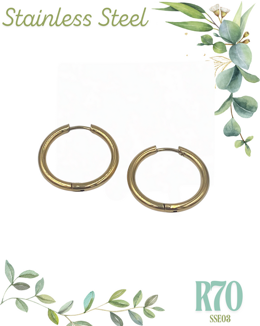 Hoop Stainless Steel Earrings SSE03, 05