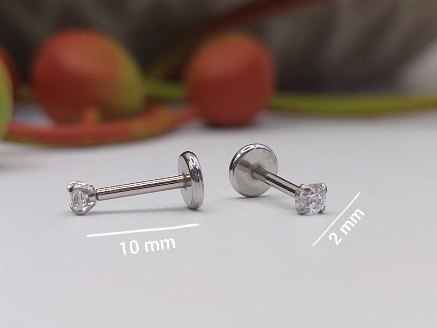 Stud Stainless Steel Flatback Earring