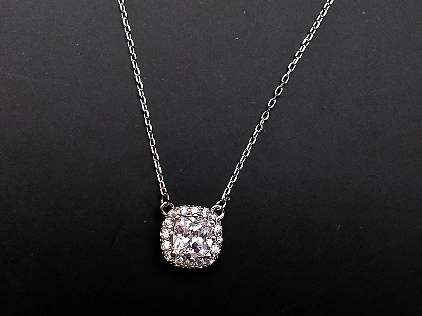 S925 Square Necklace